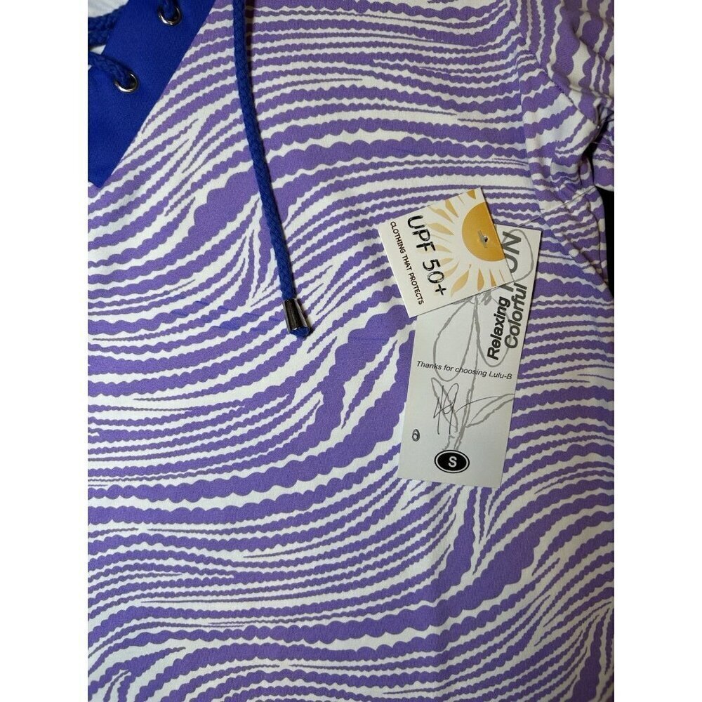 NEW Lulu B Tunic Dress V-Neck w/Tie Women Size Small Purple/Blue Southern Style - Picture 7 of 8